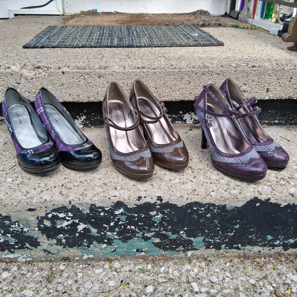 Vintage 1940s Style Pumps 3 Pairs 8M EUC Mary Jane